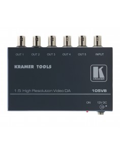 Kramer Electronics 105VB amplificador de línea de video 400 MHz Negro