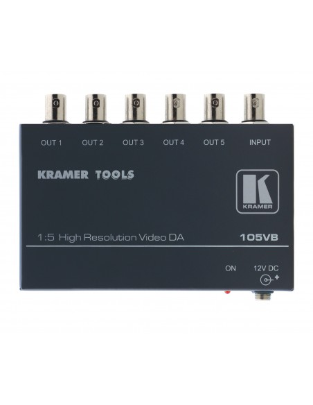 Kramer Electronics 105VB amplificador de línea de video 400 MHz Negro