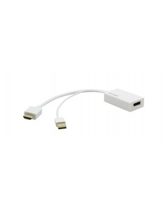 Kramer Electronics ADC-HM DPF adaptador de cable de vídeo 0,3 m HDMI DisplayPort Blanco