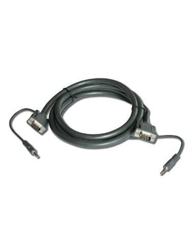 Kramer Electronics 15-pin HD + 3.5mm Audio Cable 0,9 m VGA (D-Sub) + 3,5mm Negro
