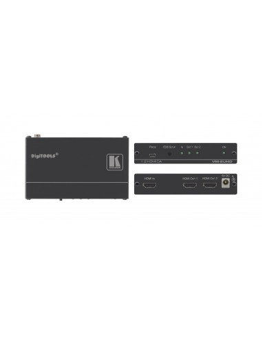Kramer Electronics VM-2UHD amplificador de línea de video Negro