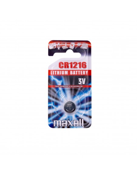 Maxell 11238800 pila doméstica Batería de un solo uso CR1216 Lithium-Manganese Dioxide (LiMnO2)