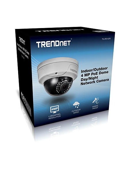 Trendnet TV-IP315PI cámara de vigilancia Cámara de seguridad IP Interior y exterior Almohadilla 2688 x 1520 Pixeles Techo
