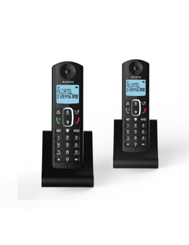 Alcatel F685 DUO Teléfono DECT Negro