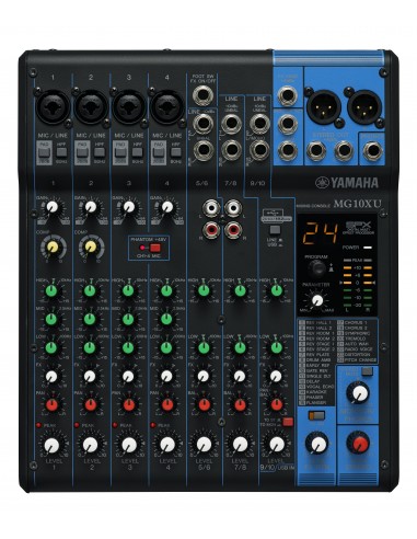 Yamaha MG10XU mezclador DJ 10 canales Negro