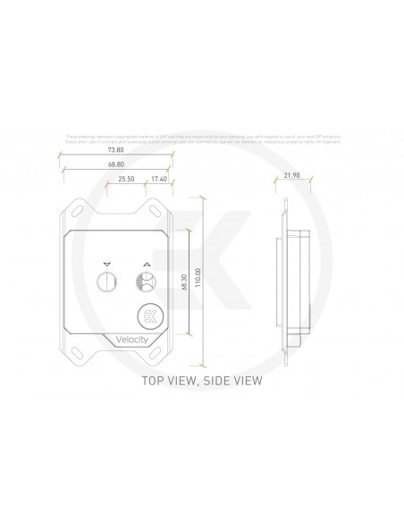 EK Water Blocks EK-Velocity refrigeración agua y freón
