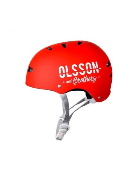CASCO OLSSON TALLA S/M NIÑO ROJO - Imagen 1