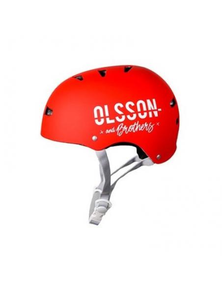 CASCO OLSSON TALLA S/M NIÑO ROJO - Imagen 2