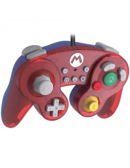 Hori Battle Pad (Mario) Azul, Rojo, Translúcido USB Gamepad Nintendo Switch