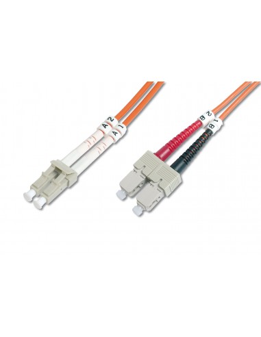Digitus LC SC, 10 m cable de fibra optica Multicolor