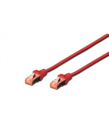 Digitus DK-1644-0025-R-10 cable de red Rojo 0,25 m Cat6 S FTP (S-STP)