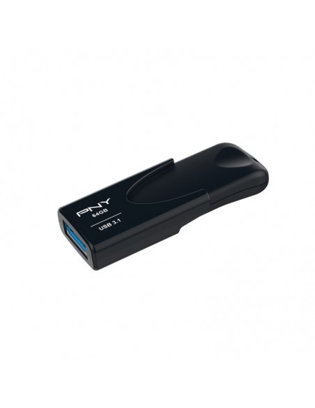 PNY Attaché 4 unidad flash USB 64 GB USB tipo A 3.2 Gen 1 (3.1 Gen 1) Negro