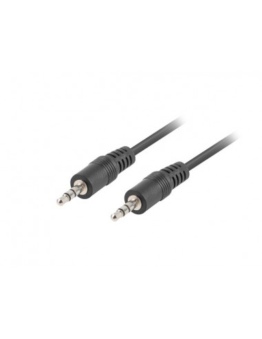 Lanberg CA-MJMJ-10CC-0030-BK cable de audio 3 m 3,5mm Negro