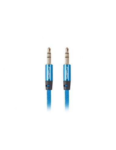 Lanberg CA-MJMJ-10CU-0010-BL cable de audio 1 m 3,5mm Azul