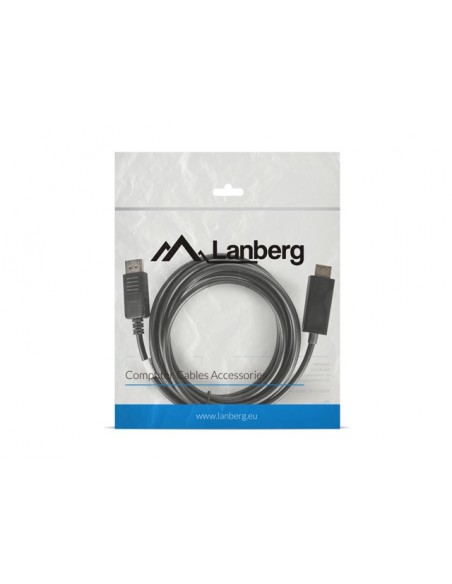 Lanberg CA-DPHD-10CC-0030-BK cable HDMI 3 m DisplayPort Negro