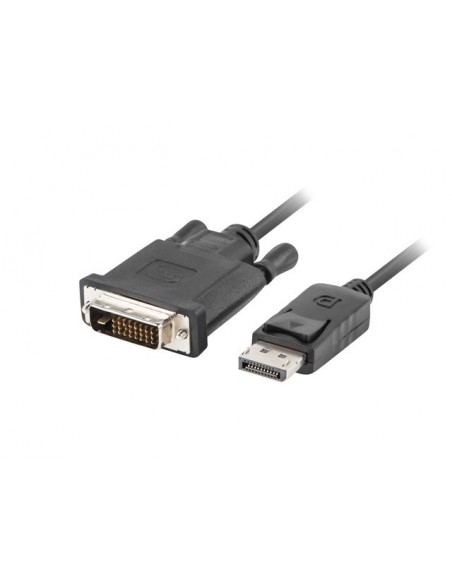 Lanberg CA-DPDV-10CU-0018-BK adaptador de cable de vídeo 1,8 m DispalyPort DVI-D 24+1 Negro