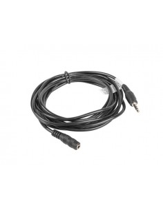 Lanberg CA-MJFJ-10CC-0030-BK cable de audio 3 m 3,5mm Negro