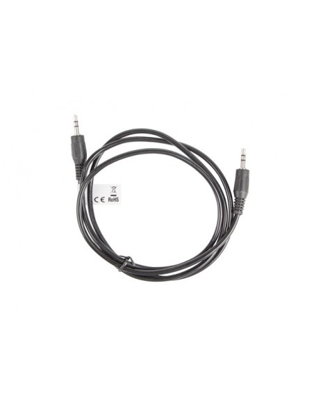 Lanberg CA-MJMJ-10CC-0012-BK cable de audio 1,2 m 3,5mm Negro