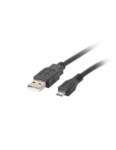Lanberg CA-USBM-10CC-0010-BK cable USB 1 m USB 2.0 Micro-USB B USB A Negro