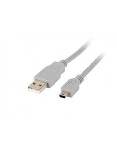 Lanberg CA-USBK-10CC-0018-S cable USB 1,8 m USB 2.0 Mini-USB A USB A Gris