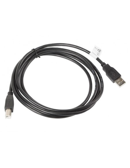 Lanberg CA-USBA-10CC-0018-BK cable USB 1,8 m USB 2.0 USB B Negro