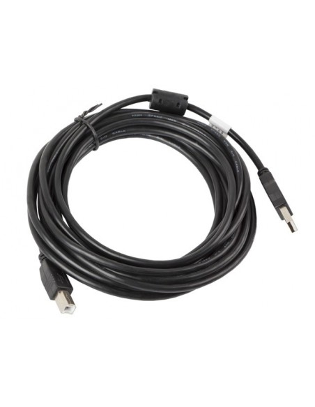 Lanberg CA-USBA-11CC-0050-BK cable USB 5 m USB 2.0 USB B Negro