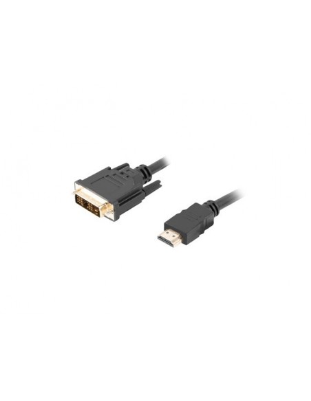 Lanberg CA-HDDV-10CC-0030-BK adaptador de cable de vídeo 3 m HDMI tipo A (Estándar) DVI-D Negro