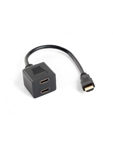 Lanberg AD-0019-BK divisor de video HDMI 2x HDMI