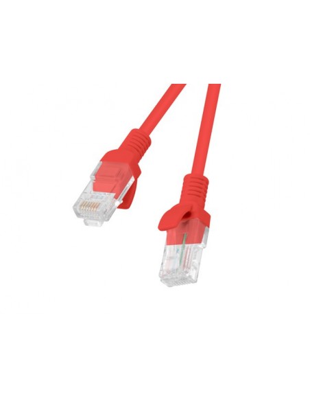 Lanberg PCU5-10CC-0100-R cable de red Rojo 1 m Cat5e U UTP (UTP)