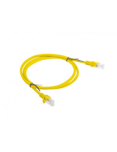 Lanberg PCU5-10CC-0100-Y cable de red Amarillo 1 m Cat5e U UTP (UTP)