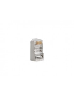 Lanberg PLS-5020 conector RJ-45 Acero inoxidable, Transparente