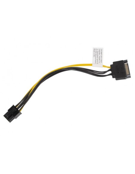 Lanberg CA-SA6P-10CU-0020 cable de SATA 0,2 m SATA de 15 pines Negro, Rojo