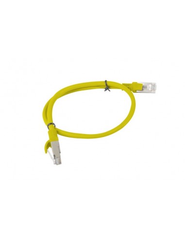 Lanberg PCU5-10CC-0050-Y cable de red Amarillo 0,5 m Cat5e U UTP (UTP)