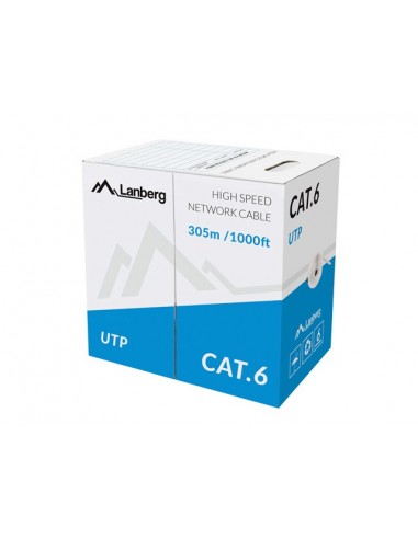Lanberg LCU6-10CC-0305-S cable de red Gris 305 m Cat6 U UTP (UTP)