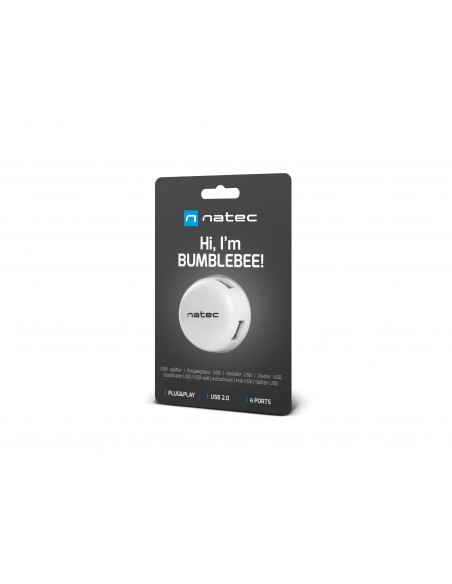 NATEC Bumblebee USB 2.0 480 Mbit s Blanco