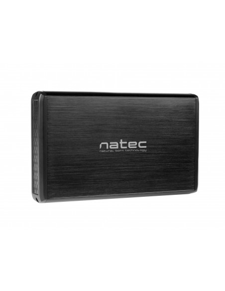 NATEC NKZ-0448 caja para disco duro externo Caja de disco duro (HDD) Negro 3.5"