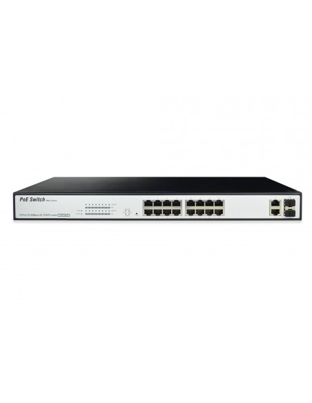 Digitus DN-95312-1 switch Gestionado Fast Ethernet (10 100) Energía sobre Ethernet (PoE) Negro, Plata