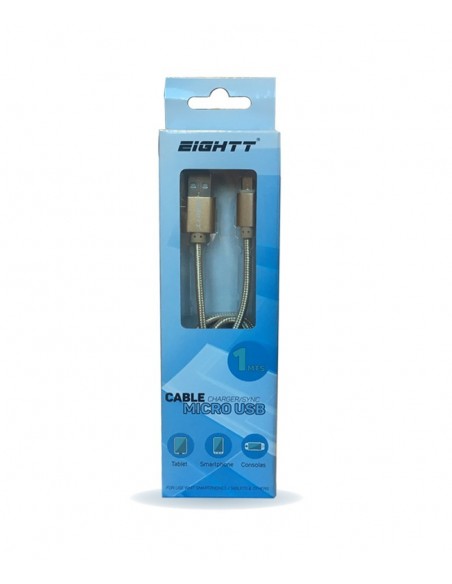 Eightt ECM-1G cable USB 1 m USB 2.0 USB A Micro-USB B Oro