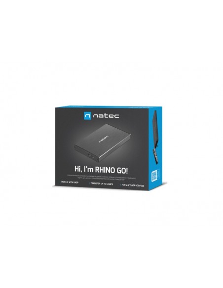 NATEC NKZ-0941 caja para disco duro externo Carcasa de disco duro SSD Negro 2.5"