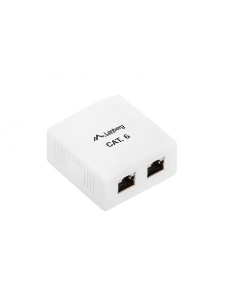 Lanberg OS6-0002-W cambiador de género para cable 2 x RJ-45 Blanco