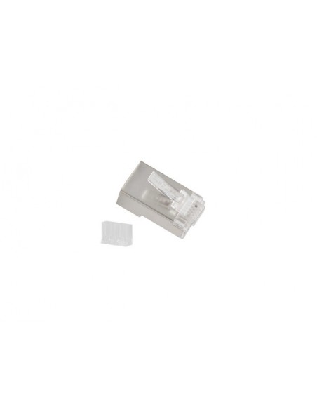 Lanberg PLS-6020 conector RJ-45 Acero inoxidable, Transparente