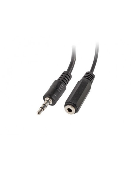 Lanberg AD-0024-BK cable de audio 0,1 m 3,5mm 2 x 3,5mm Negro