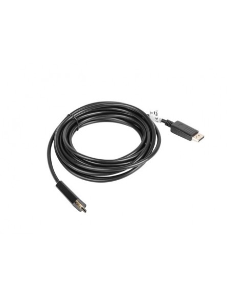 Lanberg CA-DPHD-10CC-0050-BK adaptador de cable de vídeo 5 m DisplayPort HDMI Negro