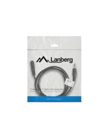 Lanberg CA-MJFJ-10CC-0015-BK cable de audio 1,5 m 3,5mm Negro