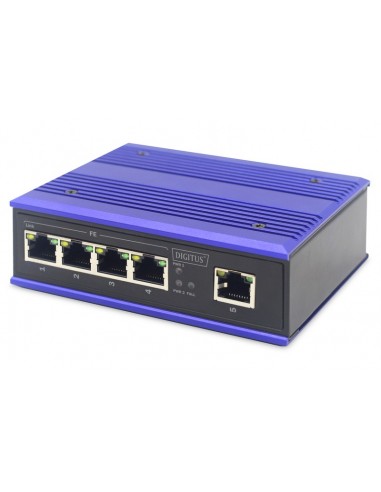 ASSMANN Electronic DN-650105 switch Fast Ethernet (10 100) Negro, Azul