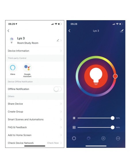 Denver SHL-450 iluminación inteligente Bombilla inteligente 5 W Blanco Wi-Fi