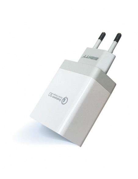 Eightt EQC2V2 cargador de dispositivo móvil Gris, Blanco Interior