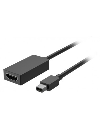 Microsoft EJT-00006 adaptador de cable de vídeo 0,15 m Mini DisplayPort HDMI tipo A (Estándar) Negro
