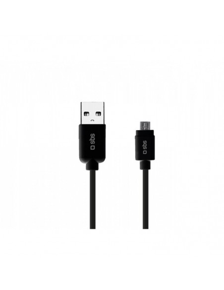 SBS 1m USB2.0 MicroUSB cable USB USB A Micro-USB A Negro