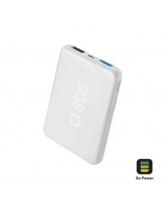 SBS TEBB5000POCW batería externa Polímero de litio 5000 mAh Blanco